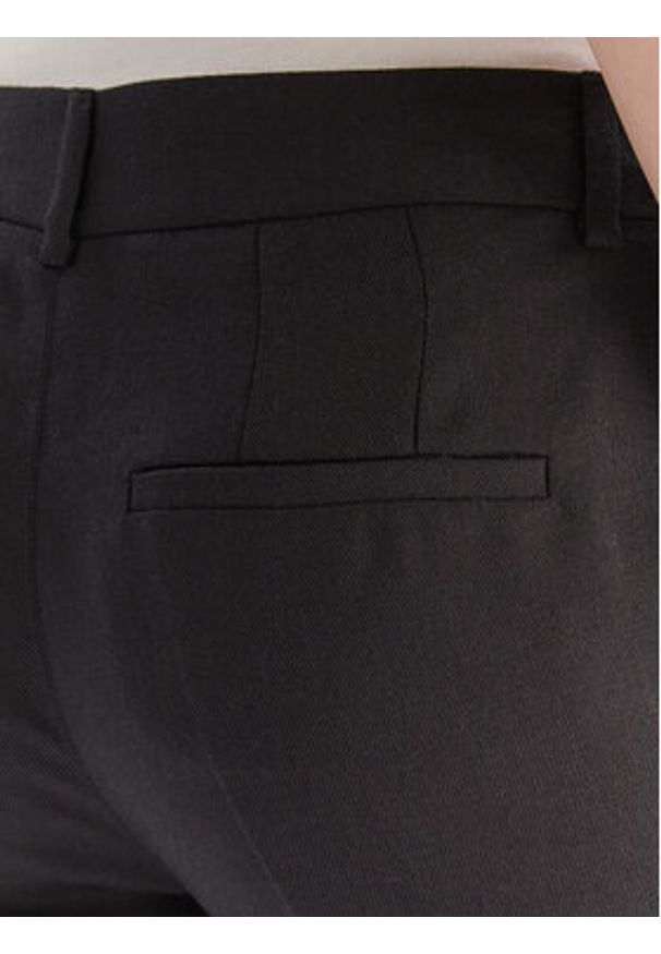 Marella Chinosy Margie 2523136232 Czarny Slim Fit. Kolor: czarny. Materiał: wełna