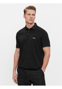 Armani Exchange Polo 3DZFSA ZJ9AZ 1200 Czarny Regular Fit. Typ kołnierza: polo. Kolor: czarny. Materiał: bawełna