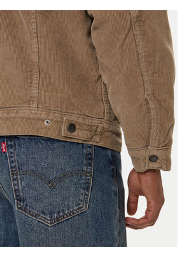 Levi's® T-Shirt Original Housemark 56605-0300 Bordowy Standard Fit. Kolor: czerwony. Materiał: bawełna