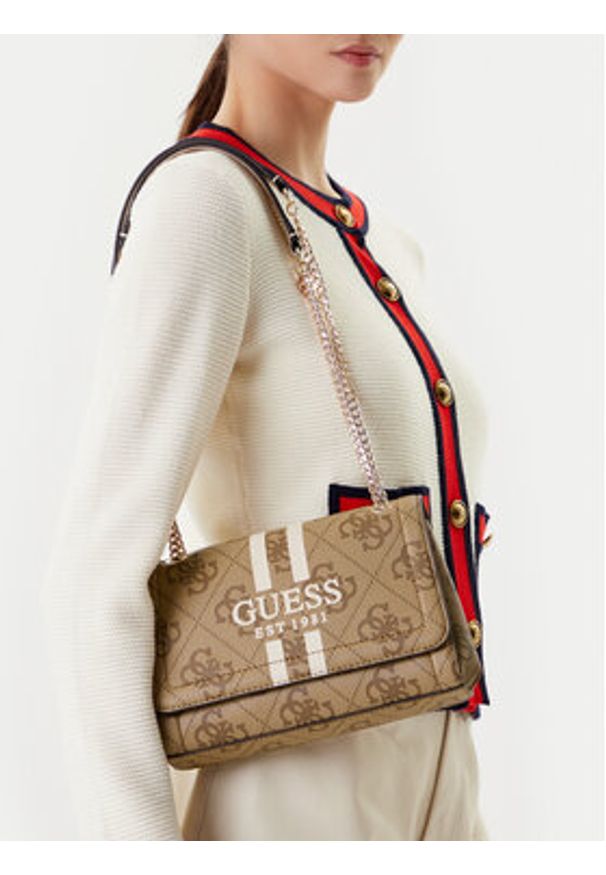 Guess Torebka HWOS96 72210 Beżowy. Kolor: beżowy. Materiał: skórzane