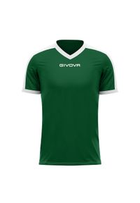 Koszulka piłkarska dla dorosłych Givova Revolution Interlock. Kolor: biały, wielokolorowy, zielony. Sport: piłka nożna