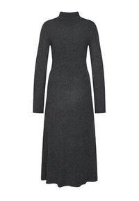 TOMMY HILFIGER - Tommy Hilfiger Sukienka codzienna WW0WW47303 Szary Regular Fit. Okazja: na co dzień. Kolor: szary. Materiał: wełna. Typ sukienki: proste. Styl: casual #3