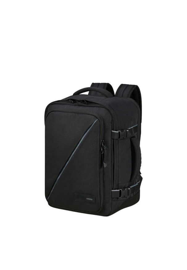 AMERICAN TOURISTER - Plecak kabinowy American Tourister Take2cabin S/M - black. Kolor: czarny