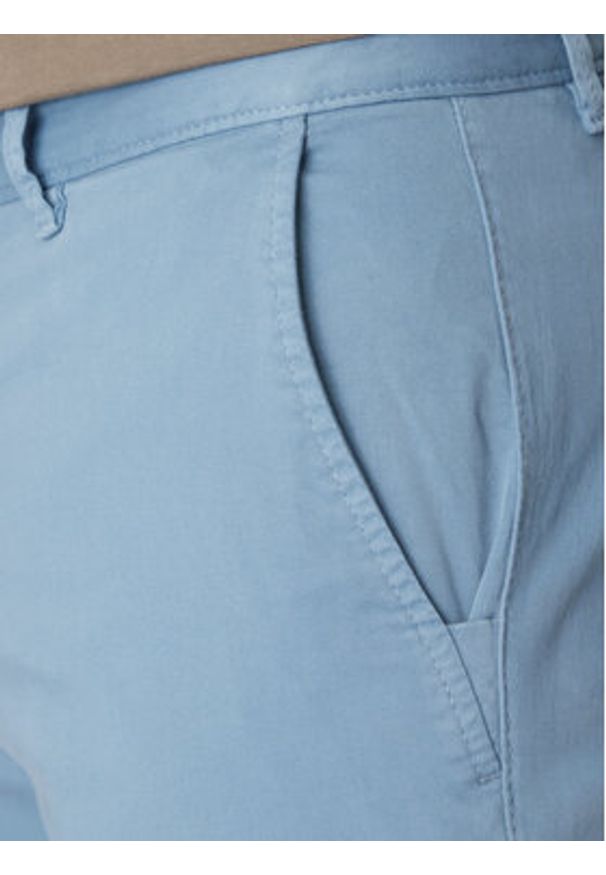 BOSS Chinosy Chino_Slim 50510933 Niebieski Slim Fit. Kolor: niebieski. Materiał: bawełna