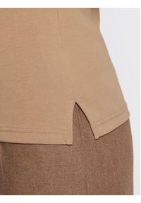 Lauren Ralph Lauren Bluzka 200654963147 Brązowy Regular Fit. Kolor: brązowy. Materiał: bawełna #3