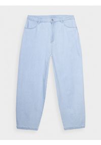outhorn - Jeansy balloon damskie - niebieskie. Stan: podwyższony. Kolor: niebieski. Materiał: jeans #11