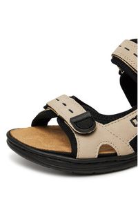 Rieker Sandały CEO-64582-60 Beżowy. Kolor: beżowy. Materiał: materiał #7
