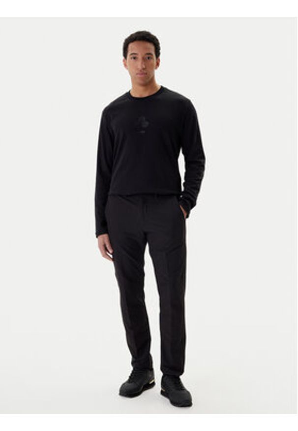 BOSS Longsleeve Mirror Togn 50549414 Czarny Relaxed Fit. Kolor: czarny. Materiał: bawełna. Długość rękawa: długi rękaw