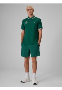 4f - 4F Spodenki tenisowe szybkoschnące męskie - zielone M. Kolor: zielony. Materiał: materiał. Długość: krótkie. Sport: tenis #1