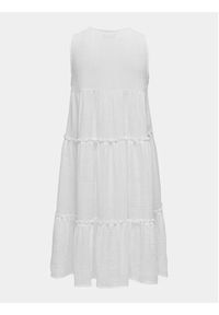 JDY Sukienka letnia Oda 15323448 Biały Regular Fit. Kolor: biały. Materiał: bawełna. Sezon: lato #6