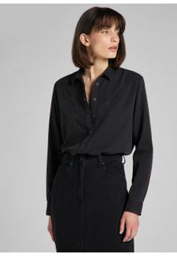 Lee - LEE WESTERN SHIRT DAMSKA KOSZULA DŁUGI RĘKAW BLACK L45DZH01. Długość rękawa: długi rękaw. Długość: długie