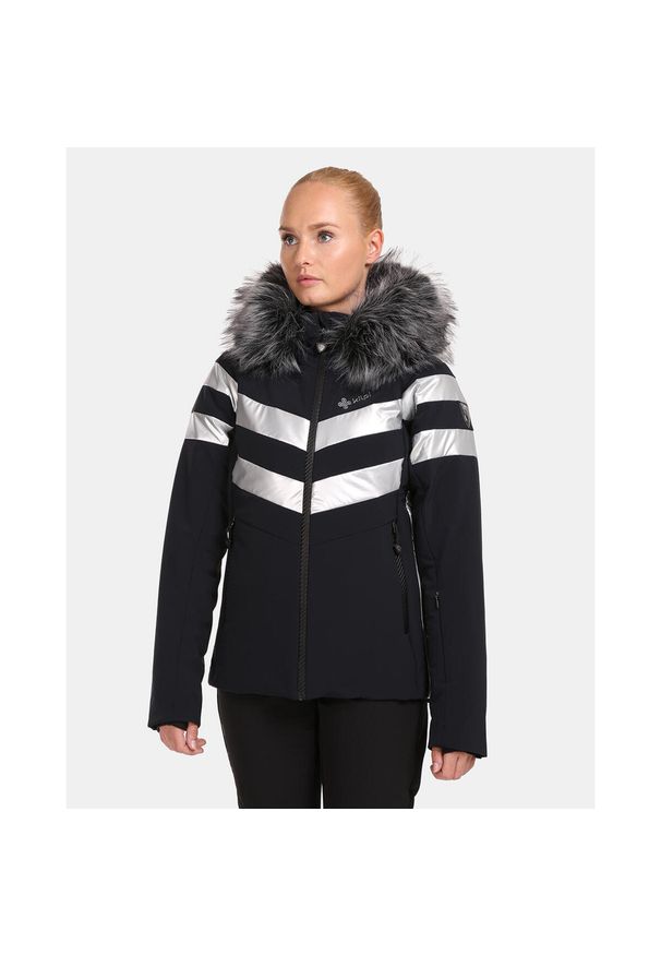 Damska luksusowa kurtka narciarska Kilpi LTD ASTER-W. Kolor: czarny. Materiał: nylon. Sport: narciarstwo