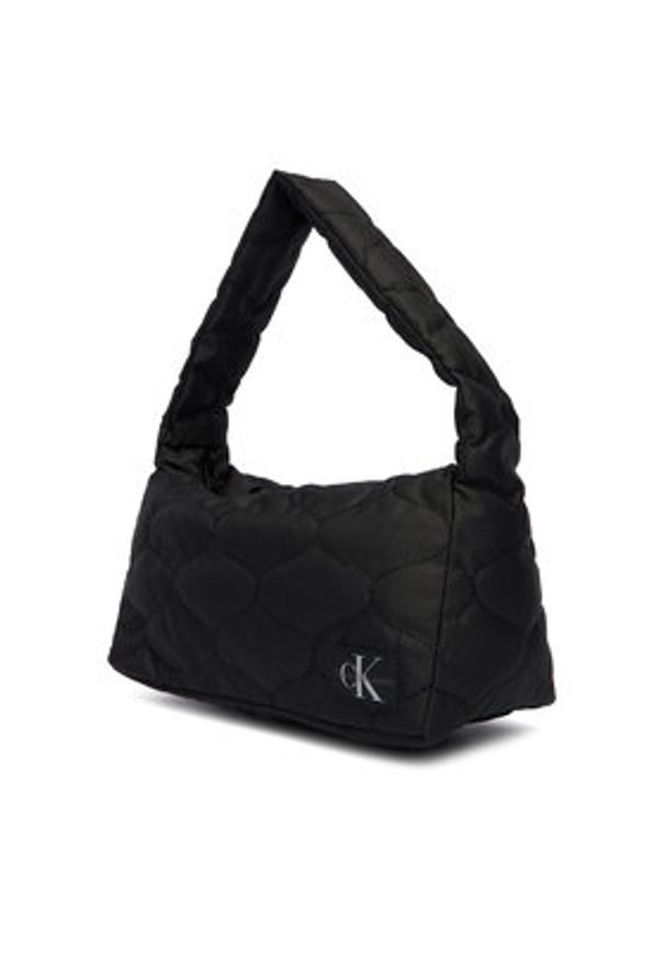 Calvin Klein Torebka Quilted Shoulder Bag IU0IU00724 Czarny. Kolor: czarny