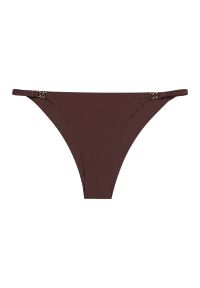 Intica - Tangi bezszwowe z ozdobną klamrą na co dzień i okazje Vicki. Kolor: brązowy. Materiał: materiał