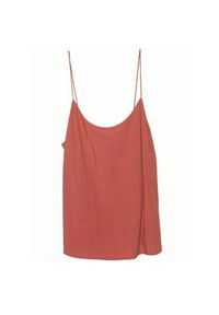 Superdry - Koszulka turystyczna damska SuperDry Ecovero Strappy Cami Top. Kolor: brązowy. Materiał: wiskoza