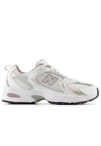 Buty New Balance MR530SGC - białe. Kolor: biały. Materiał: skóra, syntetyk, materiał, zamsz. Szerokość cholewki: normalna. Sezon: lato #1