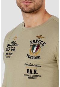Aeronautica Militare - AERONAUTICA MILITARE Beżowy męski longsleeve, Rozmiar L. Kolor: beżowy. Długość rękawa: długi rękaw #3