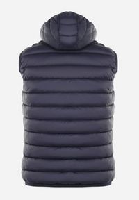 Born2be - Granatowa Kamizelka Pikowana Mansfeild. Okazja: na co dzień. Kolor: niebieski. Materiał: jeans, bawełna. Styl: casual, elegancki #3