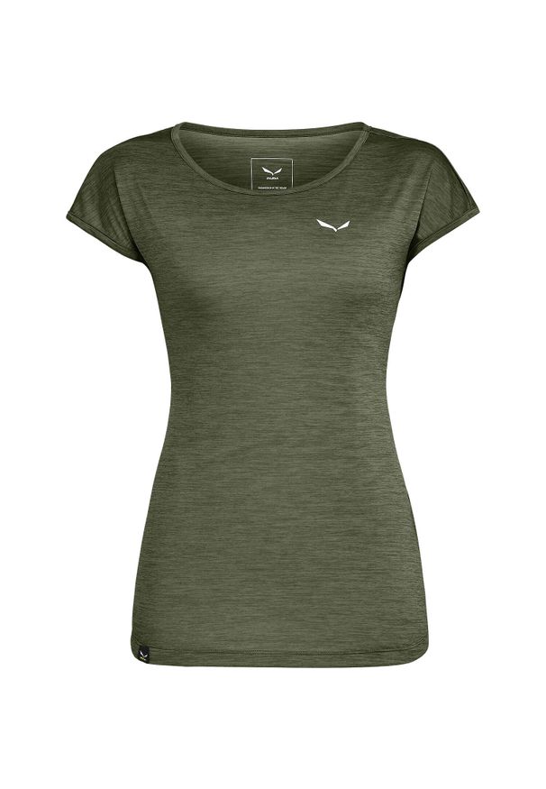 Salewa - Koszulka trekkingowa damska Puez Melange Dry Ss Tee Women. Kolor: zielony