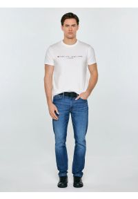 Big-Star - Sneakersy męskie ze skóry ekologicznej czarne NN174281 906. Okazja: na co dzień. Nosek buta: okrągły. Zapięcie: sznurówki. Kolor: czarny. Materiał: skóra ekologiczna. Sport: turystyka piesza #3