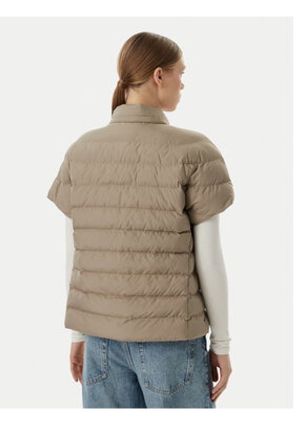 EA7 Emporio Armani Bezrękawnik 7W000477 AF12476 U6167 Beżowy Regular Fit. Kolor: beżowy. Materiał: syntetyk. Długość rękawa: bez rękawów