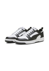 Puma - Buty do chodzenia męskie PUMA Rebound V6 Low. Kolor: czarny, biały, wielokolorowy. Materiał: guma, syntetyk, materiał. Sport: turystyka piesza