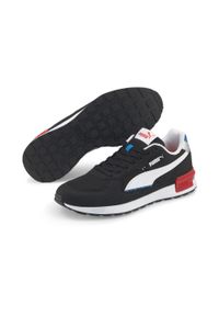 Buty do chodzenia męskie Puma Graviton. Zapięcie: sznurówki. Kolor: czerwony, wielokolorowy, niebieski. Materiał: materiał, syntetyk, tkanina. Szerokość cholewki: normalna. Sport: turystyka piesza