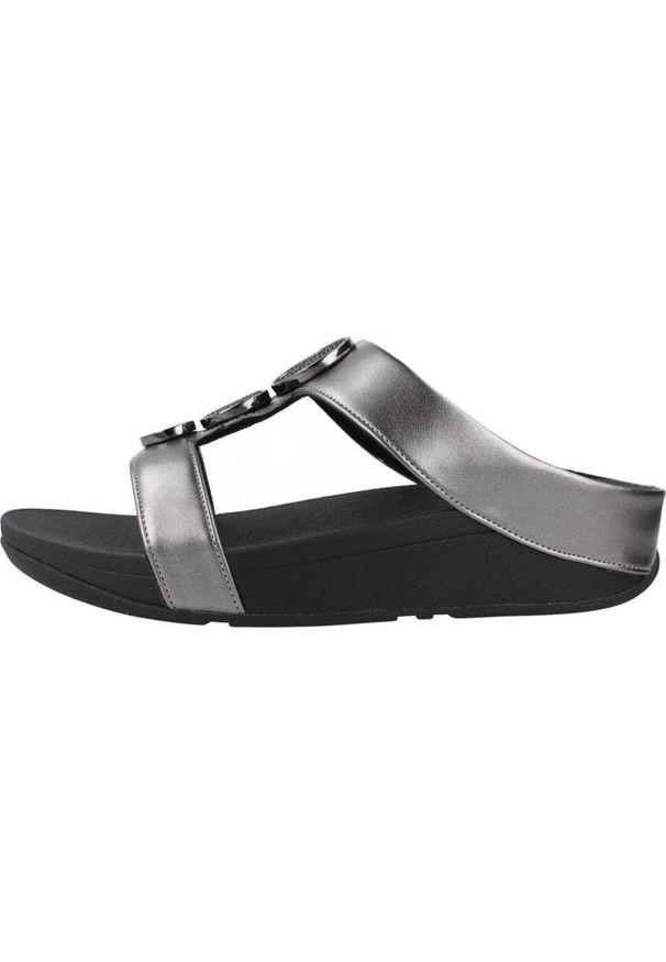 Flip*Flop - Sandały Fitflop Model Halo Bead Circle Kolor Szary. Kolor: szary. Materiał: tkanina, syntetyk