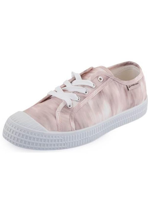 ALPINE PRO - Buty do chodzenia damskie Alpine Pro Zarada. Zapięcie: sznurówki. Kolor: różowy. Materiał: tkanina. Szerokość cholewki: normalna. Sport: turystyka piesza