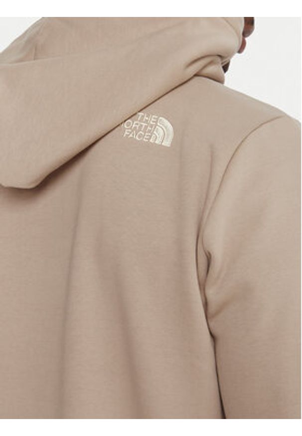 The North Face Bluza Drew Peak NF0A89EM Beżowy Regular Fit. Kolor: beżowy. Materiał: bawełna