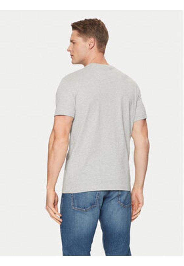GANT - Gant T-Shirt Shield 2003185 Szary Slim Fit. Kolor: szary. Materiał: bawełna