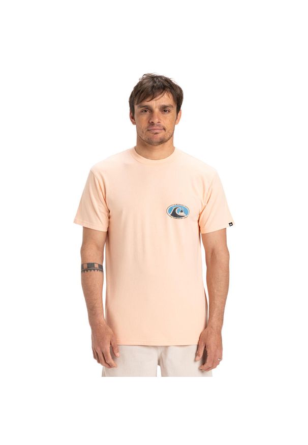 Quiksilver - Koszulka z krótkim rękawem dla Mężczyzn EV FLOWER CHAOS Różowy. Kolor: wielokolorowy, różowy, pomarańczowy. Materiał: bawełna, materiał. Długość rękawa: krótki rękaw. Długość: krótkie. Wzór: nadruk