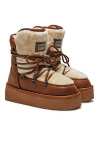 D.Franklin Śniegowce DFSH371008 Brązowy. Kolor: brązowy. Materiał: materiał #2