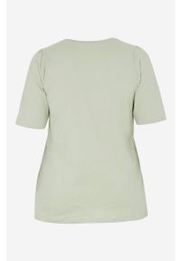 Zhenzi - T-shirt Cielo. Kolor: zielony. Materiał: bawełna, materiał. Długość rękawa: krótki rękaw. Długość: krótkie. Wzór: nadruk. Styl: elegancki