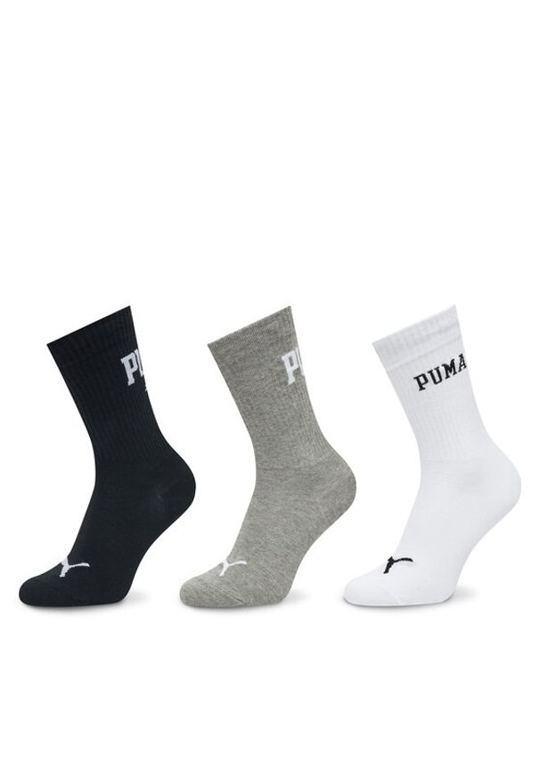 Puma Zestaw 3 par wysokich skarpet unisex 938632 Kolorowy. Materiał: bawełna, materiał. Wzór: kolorowy