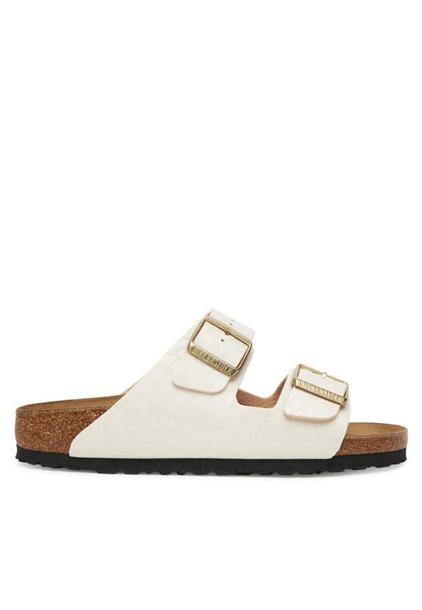 Birkenstock Klapki Arizona 1030564 Écru. Materiał: skóra
