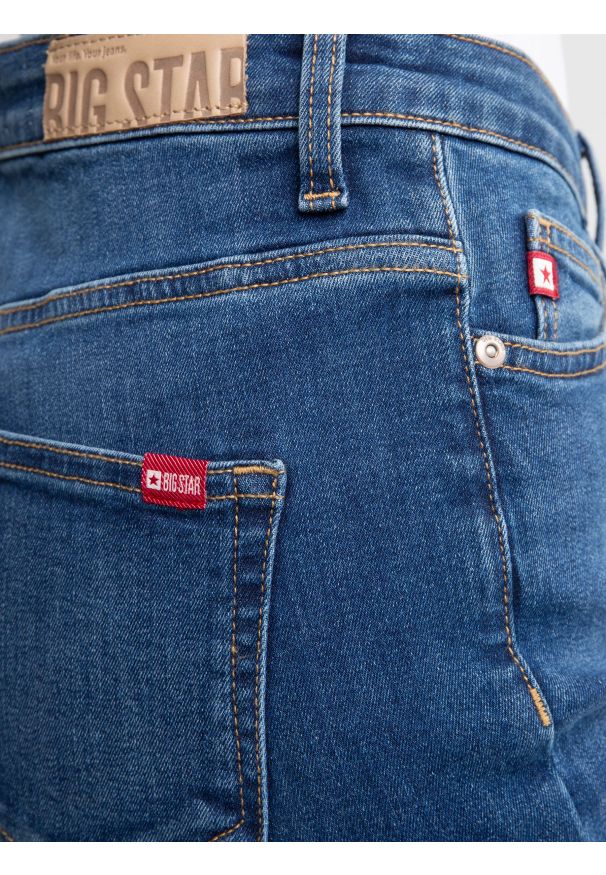 Big-Star - Jeansy damskie z wysokim stanem niebieskie Katrina High Waist 470. Stan: podwyższony. Kolor: niebieski