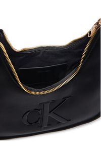 Calvin Klein Torebka Bold Ck Small Crescent LV04F3561G Czarny. Kolor: czarny. Materiał: skórzane #5