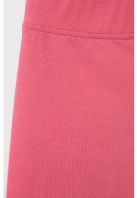 Tom Tailor legginsy dziecięce kolor różowy gładkie. Kolor: różowy. Materiał: dzianina, bawełna. Wzór: gładki