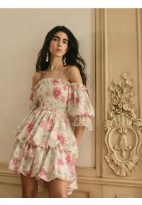 Reserved - Sukienka typu bombka - wielobarwny. Materiał: tkanina. Typ sukienki: bombki #1