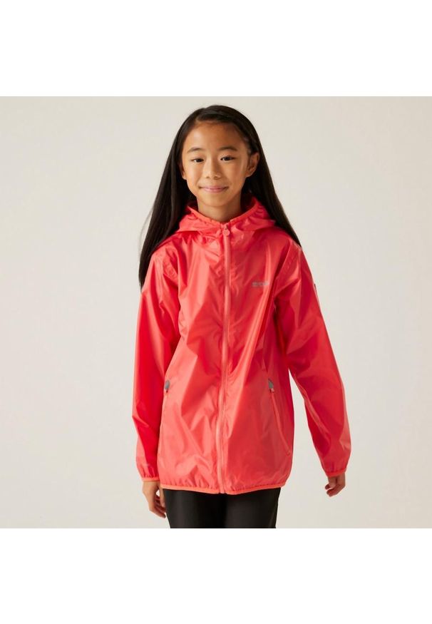 Regatta - Lever II dziecięca wodoodporna turystyczna wodoodporna kurtka. Kolor: czerwony