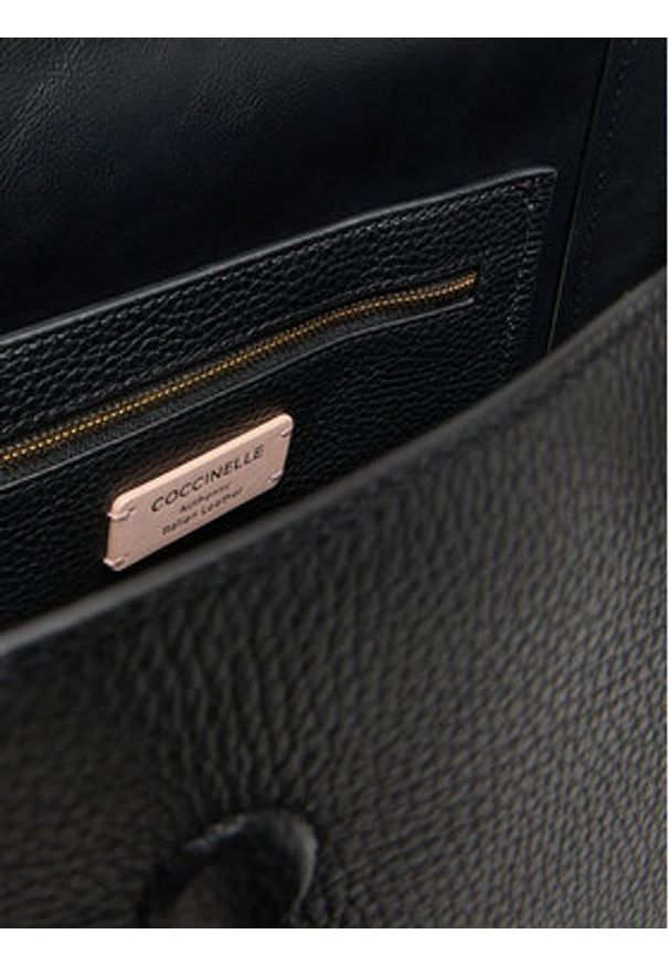 Coccinelle Torebka T8A Coccinelledouble Beat E1 T8A 18 02 01 Czarny. Kolor: czarny. Materiał: skórzane