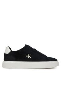 Calvin Klein Sneakersy Classic Cupsole Laceup Su YM0YM01434 Czarny. Kolor: czarny. Materiał: zamsz, skóra