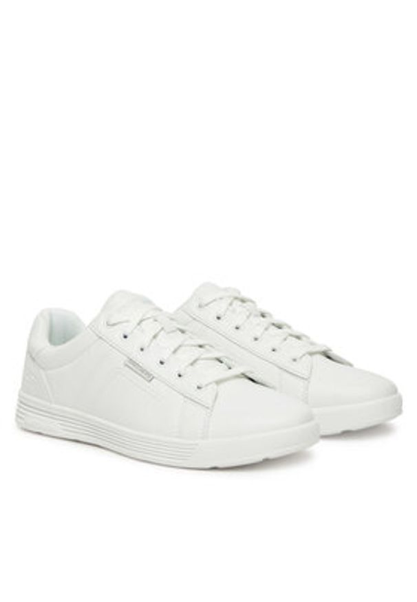 skechers - Skechers Sneakersy Cavell-Hensley 210946/WHT Biały. Kolor: biały. Materiał: skóra