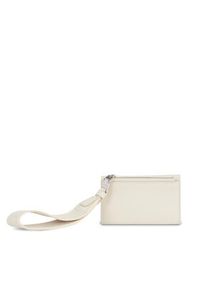 Calvin Klein Mały Portfel Damski Gracie K60K611689 Beżowy. Kolor: beżowy. Materiał: skóra