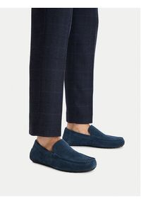 Gino Rossi - GINO ROSSI Mokasyny CEO-LUIGI-01 125AM Granatowy. Kolor: niebieski. Materiał: zamsz, skóra #6