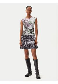 Desigual Sukienka codzienna Grey Lacroix 25WWVK07 Kolorowy Regular Fit. Okazja: na co dzień. Materiał: syntetyk. Wzór: kolorowy. Typ sukienki: proste. Styl: casual #4