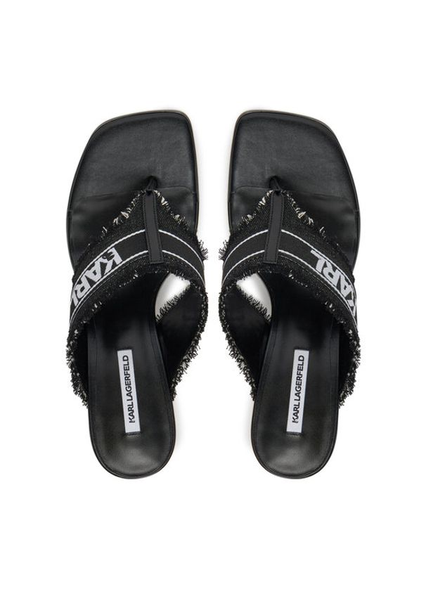 Karl Lagerfeld - KARL LAGERFELD Japonki Panache II KL30104 Czarny. Kolor: czarny. Materiał: materiał