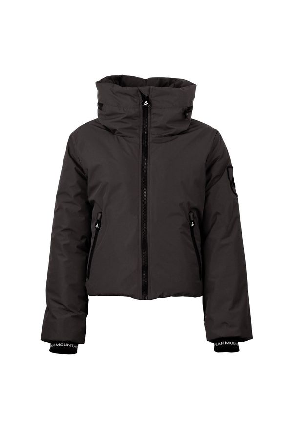 PEAK MOUNTAIN - Kurtka damska zapinana na zamek Peak Mountain. Kolor: czarny. Sezon: zima. Sport: narciarstwo