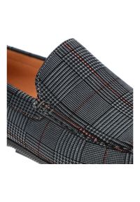 Szare Mokasyny John Doubare Męskie Stylowe Obuwie. Kolor: szary. Materiał: skóra, zamsz. Szerokość cholewki: normalna. Styl: elegancki #6